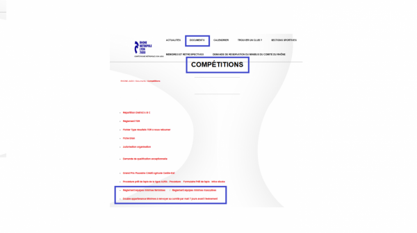 Infos équipes Minimes 2025-2026